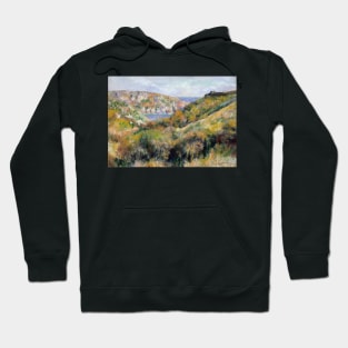 Hills around the Bay of Moulin Huet, Guernsey by Auguste Renoir Hoodie